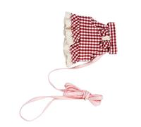 Hemobllo Harnais pour Petit Animal avec Laisse Confortable et Kit de Traction pour Lapin Cochon et Hamster Sécurité et Confort pour Sorties Extérieur S Rouge à Carreaux