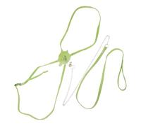 Hemobllo Harnais Vert en Daim avec Laisse Ajustable et Poignée Ergonomique pour Petits Animaux Lors de Balades en Plein Air