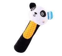 Hemobllo Hochet en Peluche Panda Noir pour Bébé, Facile à Manipuler, en Coton Fait Main, Design Mini et Adorable pour -né et Garçon et Filles