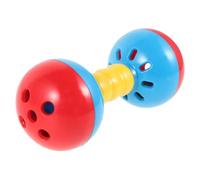 Hemobllo Hochet Musical Double Tête pour Garçon Fille Sensoriel Plastique Doux Renforce la Coordination Motricité des Tout Petits Adapté Maternelle et Jardin Denfants Couleur Aléatoire