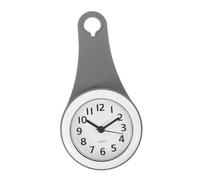 Hemobllo Horloge Murale Étanche Silencieuse pour Salle de Bain avec Mécanisme à Piles Design Moderne Aux Éclaboussures Fixation Ventouse pour Cuisine et Pratique