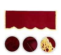 Hemobllo Housse Anti-poussière pour Piano Droit Velours Doré Protection et Élégante Couvre-piano Électrique Design Simple avec Glands Couleur Rouge Profond