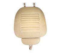 Hemobllo Housse de Siège Auto PU Antidérapante Beige Coussin Confortable avec Gel de Silice Protection Étanche Usure et Poussière pour Sièges