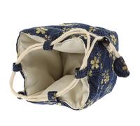 Hemobllo Housse de Transport pour Théière Portable en Coton et Lin Pochette de Rangement pour Service à Thé de Voyage avec Cordon Coulissant Pochette Pratique pour Tasse et Théière
