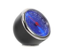 Hemobllo Hygromètre Mécanique de Tableau de Bord Voiture Bleu, Mini Thermomètre Analogique Intérieur, Jauge Température et Mesure de L'humidité, Moniteur D'humidité Compatible Automobile