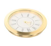 Hemobllo Insert Horloge Ronde avec Chiffres Romains Tête Horlogère pour Réparation et Bricolage Facile à Lire Durable pour Pendule Murale et Arts