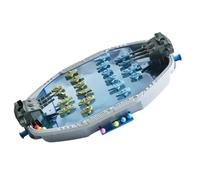 Hemobllo Interactif de Bataille Naval Joueurs Lanceur Compact Plastique Jeu Compétitif Familial pour Garçon Fille