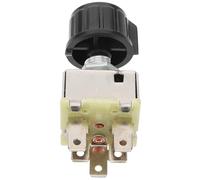 Hemobllo Interrupteur de Ventilateur de Climatisation Rotatif Vitesses pour Voiture et Camion Commande de Souffleur Auto Contrôle de Volume Air Ajustable Compatible Suv et Véhicules