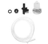Hemobllo Interrupteur Pneumatique à Bouton-poussoir Construction Robuste en Plastique et Métal, Contrôle Simple Marche/arrêt pour Baignoire et Spa pour Usage Domestique