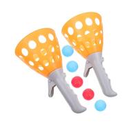 Hemobllo Jeu de Balles Rebondissantes pour Garçon Fille Set Extérieur avec Lanceur et Balles Éducatif pour Coordination Main-œil et Motricité Fine Adapté Aux Garçons et Couleur Aléatoire