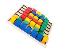 Hemobllo Jeu de Construction Bois Éducatif pour Garçon Fille Puzzle Créatif Montessori Blocs de Bois Sûrs et Lisses Activité Ludique et Pédagogique pour Filles et Garçons