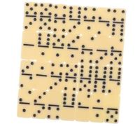 Hemobllo Jeu de Dominos Classique pour Adultes et Garçon Fille Ensemble Portable de Blocs Domino Jeu de Société Familial pour Fête et