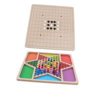 Hemobllo Jeu de Gobang et Dames pour Garçon Fille de Plateau Éducatif Améliore la Coordination Main Œil Pensée pour Familles et Écoles