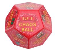 Hemobllo Jeu Échange de Cadeaux de Noël avec Dés Rouges Activité de Fête Divertissante Dés Polyédriques pour Jeu de Société Familial Cadeau de Noël Interactif