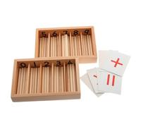 Hemobllo Jeu Éducatif Mathématiques Montessori Garçon Et Filles│boîte à Fuseaux│Jeu Cartes Calcul Addition Soustraction Multiplication Division│Apprentissage Maison Maternelle│kit Pédagogique Complet