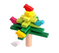 Hemobllo Jeu Empilement Bois Éducatif pour Garçon Fille Ans Équilibre Coloré pour Développer Motricité Fine et Patience Activité Parent-garçon Fille