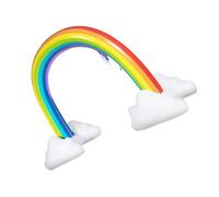 Hemobllo Jeu Gonflable Extérieur pour Garçon Fille Arceau Arc Ciel avec Jet Eau PVC Facile à Nettoyer et Transporter pour Loisirs Plein Air