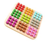 Hemobllo Jeu Sudoku Bois pour Garçon Fille Ans Éducatif de Réflexion Logique et Mémoire Plateau Bois Naturel Activité Ludique Apprentissage Mathématique