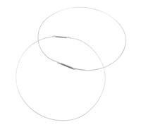 Hemobllo Joint de Porte pour Lave-linge à Chargement Frontal en Acier Inoxydable 34 Cm, Lot de 2, Anneau de Maintien Ressort Intégré, Pièce de Rechange Compatible pour Réparation