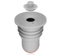 Hemobllo Joint D'étanchéité Anti-odeurs en Silicone Gris, Bouchon pour Tuyaux 45/50 Mm, Dispositif Anti-refoulement pour Évier la Cuisine et Siphon de Sol, Obturateur Étanche Prise