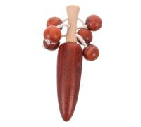 Hemobllo Jouet à Secouer En Bois Pour Bébé Tambour Traditionnel Portable Instrument De Percussion Pour Tout-petit Développement Sensoriel Et Auditive En Présent Éducatif