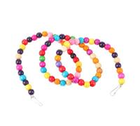 Hemobllo Jouet Perroquet Perles Bois Échelle Tournante Balançoire Arc-Ciel Jouet Exercice pour Oiseaux