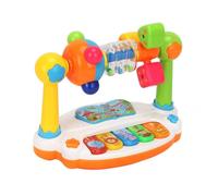 Hemobllo Jouet Piano Musical Lumineux pour Garçon Et Filles, Taille Petite, Éducatif Et Portable, Adapté Aux Tout-Petits pour Apprentissage Précoce, Jouet D’éveil Rotation Et Lumière,