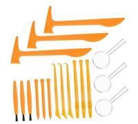 Hemobllo Jouets à Creuser pour Garçon et Filles Lot de 3 Set de Sets de Outils d'Excavation en Plastique Marteau Brosse Ciseau Apprentissage Manuel Développement Motricité Présent de Noël