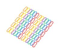 Hemobllo Jouets à Relier Géométriques en Plastique 400 Pièces pour Cages à Perroquets, Crochets en C Colorés, Accessoires Éducatifs pour Oiseaux et Rongeurs, Jeu D’éveil pour Garçon