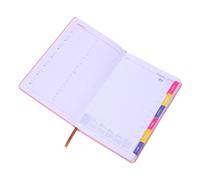 Hemobllo Journal de Fixation Objectifs Agenda Rigide Portable avec Horaire pour Bureau École et Activités Professionnelles