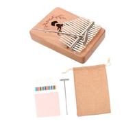 Hemobllo Kalimba Clés Bois Portable Piano à Pouce pour Débutants et Adultes Instrument Musical et Multifonction Pur et Format Compact Facile à Transporter