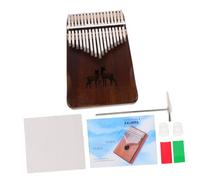 Hemobllo Kalimba Touches Naturel Piano Pouce Portable Instrument Pratique pour Débutants avec Clés Gravées et Clair
