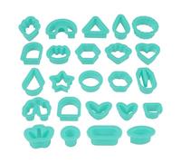 Hemobllo Kit 24 Pièces Emporte-Pièces pour Pâte Polymère en Plastique Outil Multifonction pour Création Boucles D’Oreilles Sculpture Argile DIY Loisirs Créatifs Léger et Compact