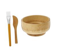 Hemobllo Kit 3 Pièces pour Masque Facial DIY en Spatule Pinceau Outils Cosmétiques Maison Salon de Beauté