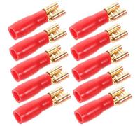 Hemobllo Kit de 10 Cosses à Fourche Isolées 63P en Cuivre Pur Plaqué Or Connecteurs à Sertir Électriques pour Bornes de Câblage Audio Voiture Épissure Rapide Compatible Système Audio