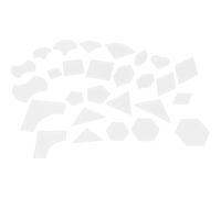 Hemobllo Kit de 108 Pochoirs de Patchwork en Acrylique Transparent Règles de Couture pour Patchwork 54 Pièces Gabarits de Marquage Précis pour Quilting Accessoires DIY pour Loisirs