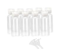 Hemobllo Kit de 17 Pièces Flacons Vides Rechargeables 50ml en Plastique Mini Entonnoir pour Voyage et Salle de Bain, Bouteilles Cosmétiques Portables Pratiques