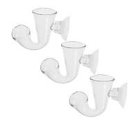 Hemobllo Kit de 3 Moniteurs de Co2 pour Aquarium en Verre Borosilicate, Indicateur de Dioxyde de Carbone de Note de Musique Ventouse, Testeur Facile à Lire pour Eau Douce et Aquascaping