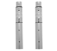 Hemobllo Kit de 4 Adaptateurs XLR en Métal - 2 Mâle-mâle et 2 Femelle-Femelle - Connecteurs XLR pour Microphone, Table de Mixage et Amplificateur, Compatibilité Audio Professionnelle,