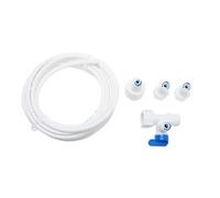 Hemobllo Kit de Conduite D’eau pour Machine à Glaçons 5 Mètres Raccords Adaptés, Tuyau Alimentation Eau Solide, Installation Facile, Accessoire pour Appareils Électroménagers, Remplacement
