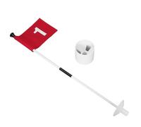 Hemobllo Kit de Drapeau de Golf Mât en Fibre de Verre et Drapeaux en Nylon pour Entraînement Facile Terrain de Pratique