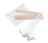 Hemobllo Kit De Fabrication De Bougies en Fer pour Débutants Outils De Fabrication De Bougies Autocollants pour Mèches De Bougies en PVC Mèches en Coton pour La