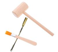 Hemobllo Kit de Fouille Archéologique pour Garçon Fille Outils Bois Marteau Pinceau Pelle Éducatif pour Creuser Fossiles et Pierres Précieuses Développement de Intelligence Set et Sûr