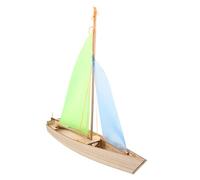 Hemobllo Kit de Maquette Bateau Voile Bois à Assembler Éducatif pour Garçon Fille Puzzle Décor Voilier DIY pour Atelier Manuel et Cadeau Couleur Aléatoire Couleur Aléatoire