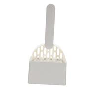 Hemobllo Kit de Nettoyage pour Litière de Chat avec Pelle Résistante Large Bouche pour Ramassage des Déchets Adapté à Toutes de Ensemble Blanc et Gris