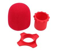 Hemobllo Kit de Protection Micro Main avec Bonnet Mousse Vent Anneau Silicone Antidérapant et Support Bas pour Stabilité Sonore Professionnelle