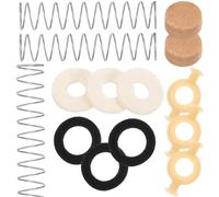 Hemobllo Kit de Réparation pour Trompette Tampons en Feutre et Liège, Ressorts Métalliques, pour Petits Réglages et Entretien Courant des Instruments à Vent