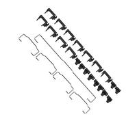 Hemobllo Kit de Stabilisateurs Barres pour Clavier Mécanique 6,25u 4 X 2u pour Gamers, Design Professionnel, Accessoires DIY de Remplacement pour Clavier Mécanique Noir, Usage PC Gaming