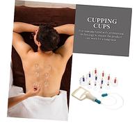 Hemobllo Kit de Ventouses à Vide Transparent pour Thérapie Cupping à Domicile Ensemble et Sûr avec Ergonomiques pour Soins Du Corps Soulagement Musculaire et Relaxation