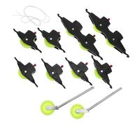 Hemobllo Kit d'Expérimentation de Poulies Fixes et Mobiles en Plastique et Métal Système Pédagogique pour Lycée Démonstration Mécanique pour Cours de Physique Matériel de Laboratoire